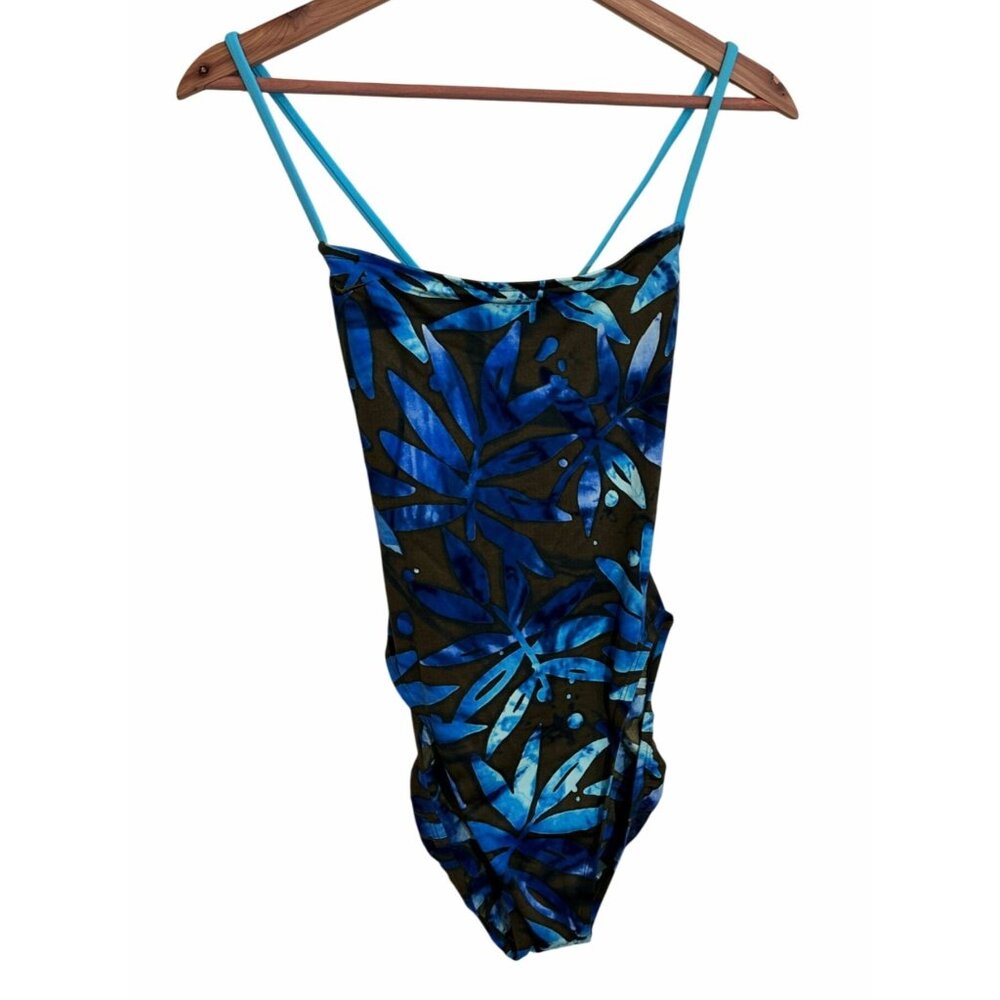 Vintage 90s Nike One piece Womens Swimsuit Sz 14